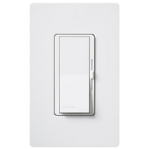 White Single Pole Or 3 Way CFL-LED Dimmer With