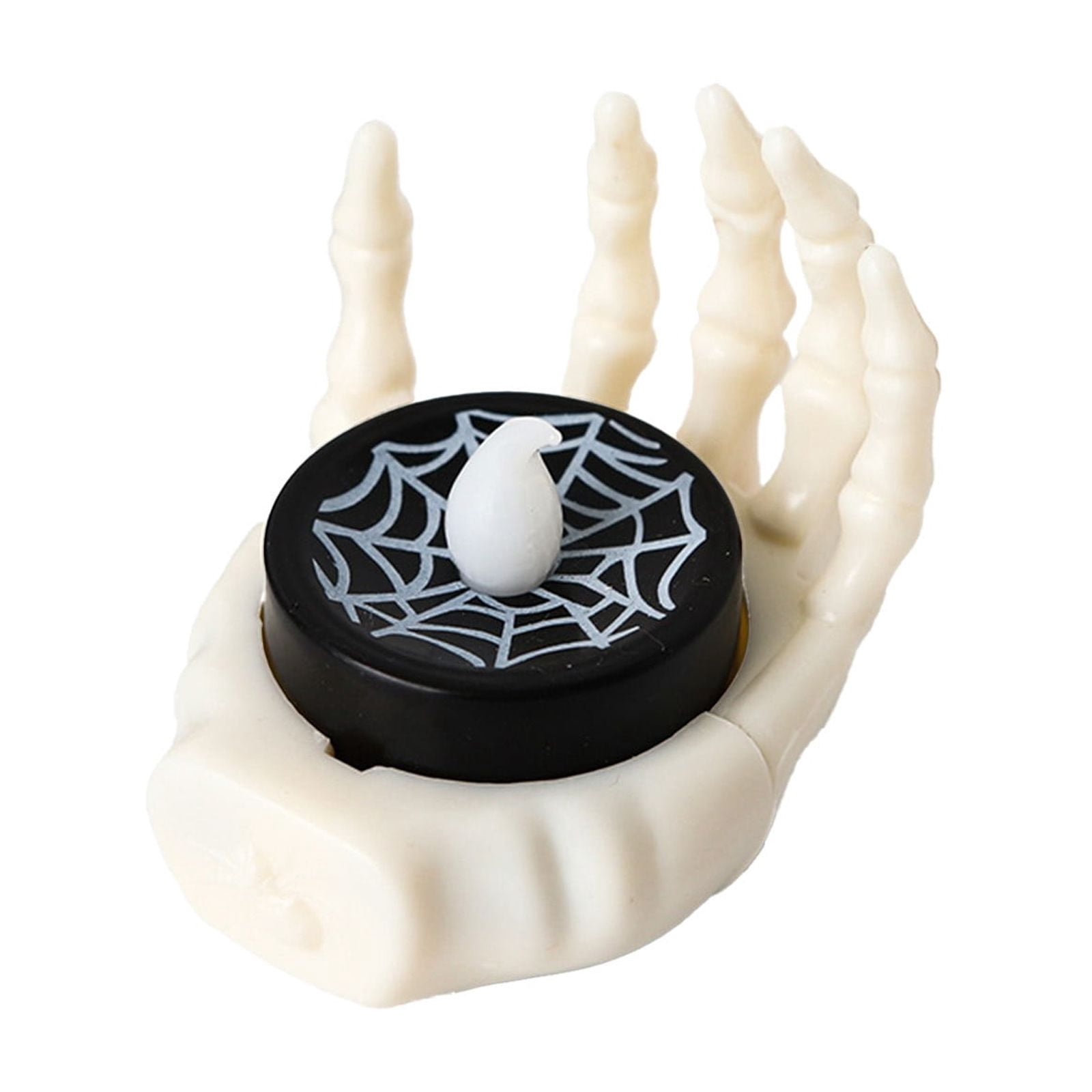 Skeleton Hand Tea White Skeleton Hand Tea Candle Holders, Halloween Decorative Candle ...
