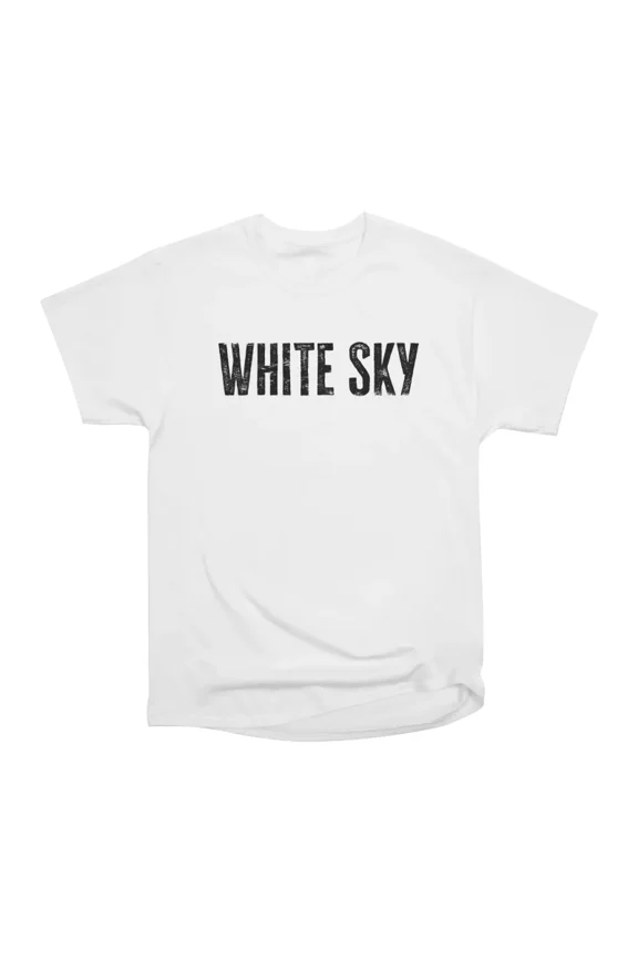 White Sky Logo black ink T-Shirt Tee Gift For Him Merch For Her Apparel For Friend
