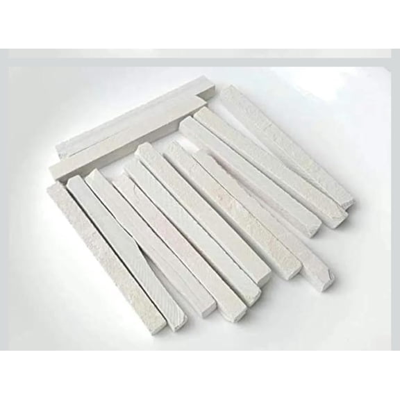 White Slate Pencils, Natural Limestone Chalk Perfect For Detailed Artwork, Technical Drawings