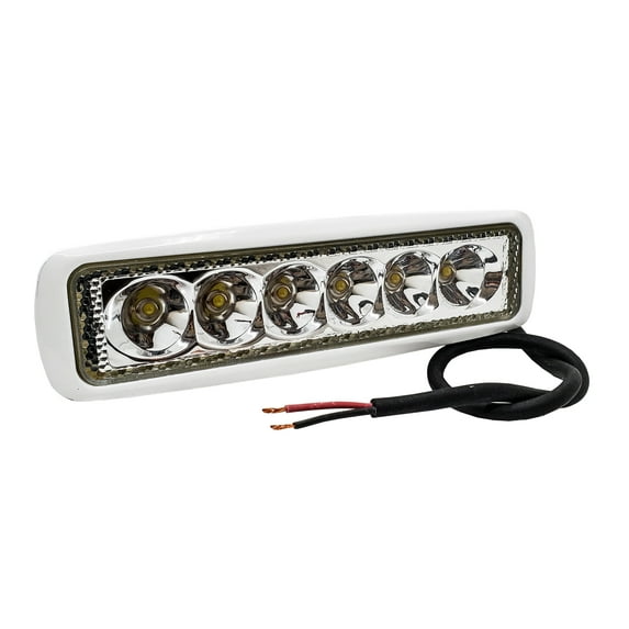 White Slim 18w OZ-USA? Spot LED Work Light Marine Boat Deck Docking RV Camper Motorhome