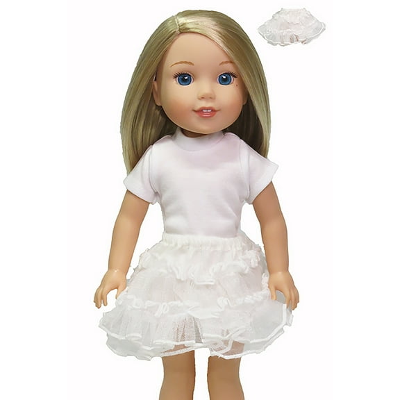 White Slip Underskirt for 14-Inch Dolls | Dolls Clothes