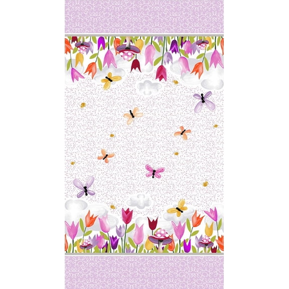 White Sloane the Snail Double Border by The Yard- handcut