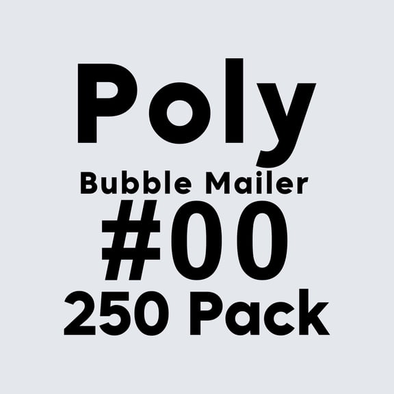 Mailerview Bubble Mailers 5x10, Self Seal Poly Padded Envelopes #00, 250 Pack Bulk