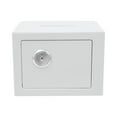 thumbnail image 1 of White Small Safe Box with Drop Slot, Safety Box for Money, Depository Safe with Drop Slot Mountable Cash Box with Lock for Home & Office Security, 1 of 21