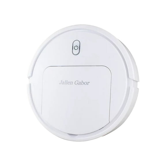 White Smart Vacuum Cleaning Robot For Household 3 In 1 Sweeper With Mop Function And Dual Rotating Brushes For Hard Floor