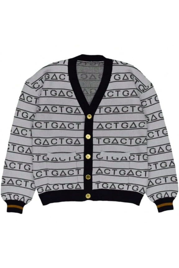 White Snake Cardigan Sweater Knitted Jacket Coat Halloween Costume