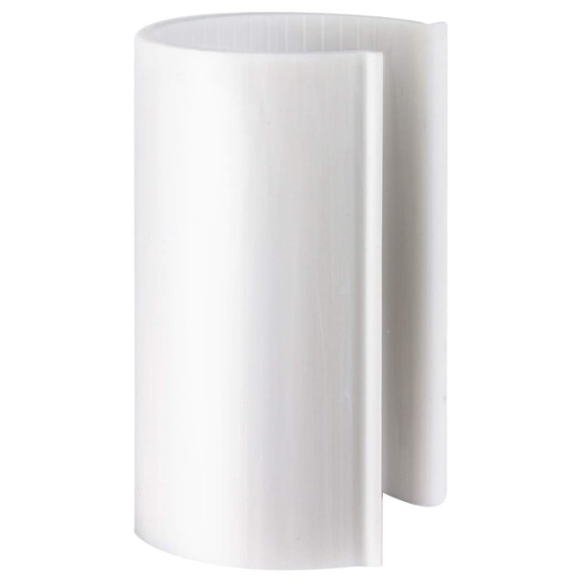 White Snap Clamp 2 Inch X 4 Inches Wide for 2 Inch PVC Pipe 8 Per Bag