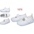 thumbnail image 1 of White Sneakers Canvas Shoes for Girls Boys Children School Student Dance gymnastics Casual Shoes Unisex sport white Shoes, 1 of 6