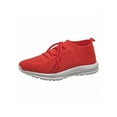 thumbnail image 1 of White Sneakers for Women Lace Up Shoes Wide Width Running Athletic Shoes Comfort Trainers Non Slip Red 8, 1 of 8