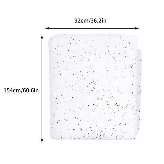 White Snow Cotton Christmas Tree Skirt | Realistic Snow Scene Decoration | Dense Cotton Material for Gifts & Ornaments | Home & Office Décor