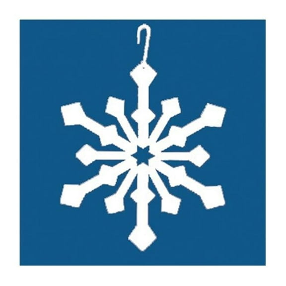 White Snowflake Silhouette Decoration