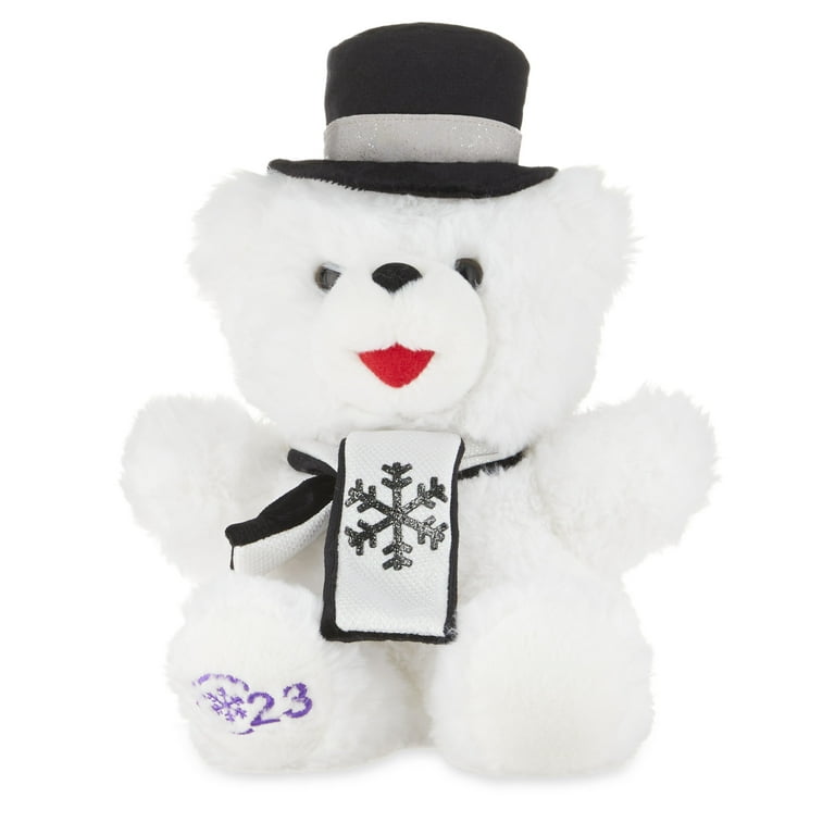 2023 WalMART CHRISTMAS Snowflake TEDDY BEAR White Boy 20 Ski outfit Brand  New