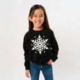 thumbnail image 1 of White Snowflake - Youth Graphic Sweatshirt, 1 of 10