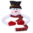 thumbnail image 1 of White Snowman Christmas Tree Topper with Hat and Articulated Arm for Christmas Tree Decoration Hug Snowman Christmas Tree Decoration, 1 of 9