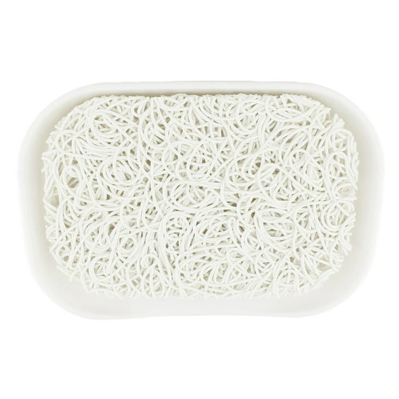Soap Lift by Sealark Enterprises White Biodegradable Corn-Based Bioplastic Soap Dish Tray Set