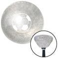 thumbnail image 1 of White Soccer Ball Clear Retro Metal Flake Shift Knob with M16 x 1.5 Insert Shifter, 1 of 1