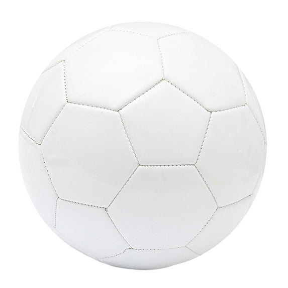 White Soccer Ball Size 5 Gifts Training Official Match for Kids
