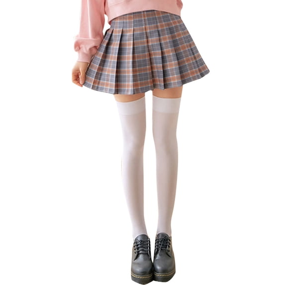 White Socks 1 Pair Fashion Thigh High Over Knee High Socks Girls Womens Solid Sexy Socks