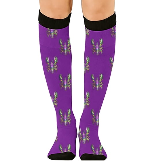 White Socks Themed Comfortable 3D Cute Printed Mid Calf Sports Socks