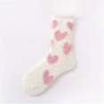 thumbnail image 1 of White Socks Warm & Cozy for Women Stocking Stuufers Fuzzy Plush Sleeping Slipper Socks Soft Warm Fabric, 1 of 6