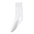 thumbnail image 1 of White Socks Women's Crew Socks Thin Loose Fit Soft Wide Stretchy Toe Shoe Size: 69, 1 of 2