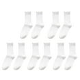 thumbnail image 1 of White Socks for Women 5pc Women's Socks Ruffle Cuff Casual Socks Cute and Comfortable Knitted Ruffled Socks for All Seasons, 1 of 6