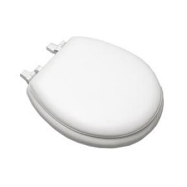 White Soft Vinyl Toilet Seat