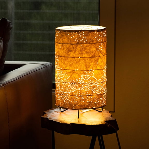 White Solace Table Lamp - Cylinder