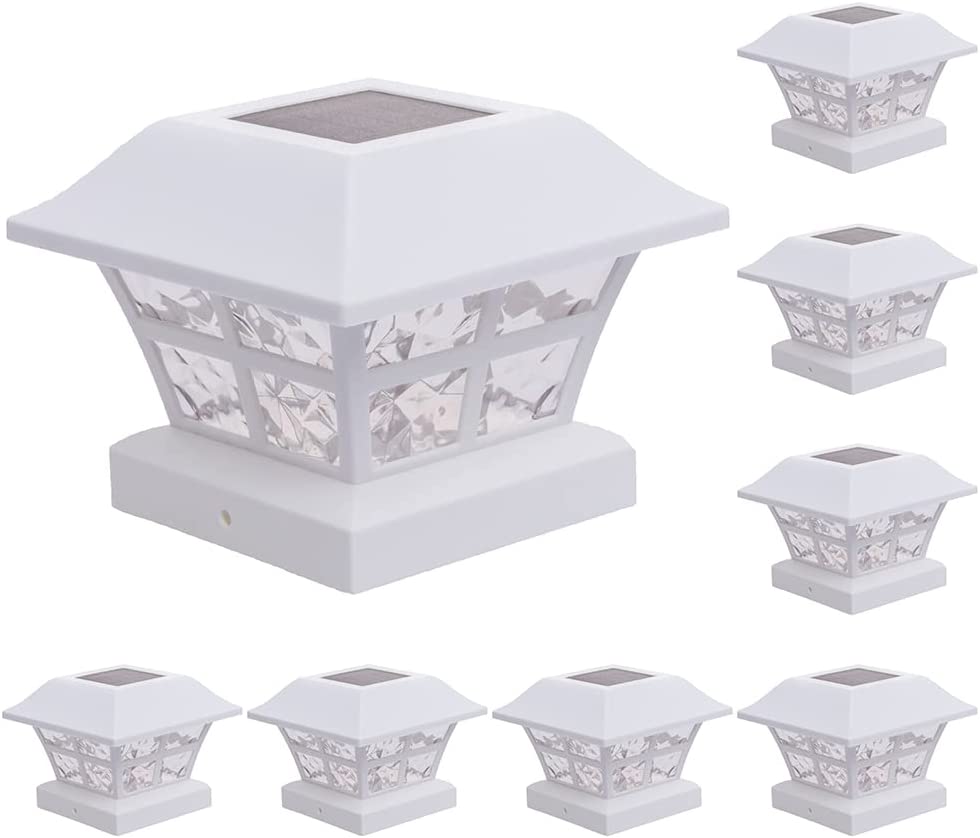 White Solar Post Lights 4X4 Post s And Outdoor Post Lights