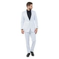thumbnail image 1 of White Solid 2-PC Slim Fit Performance Stretch Suits, 1 of 4