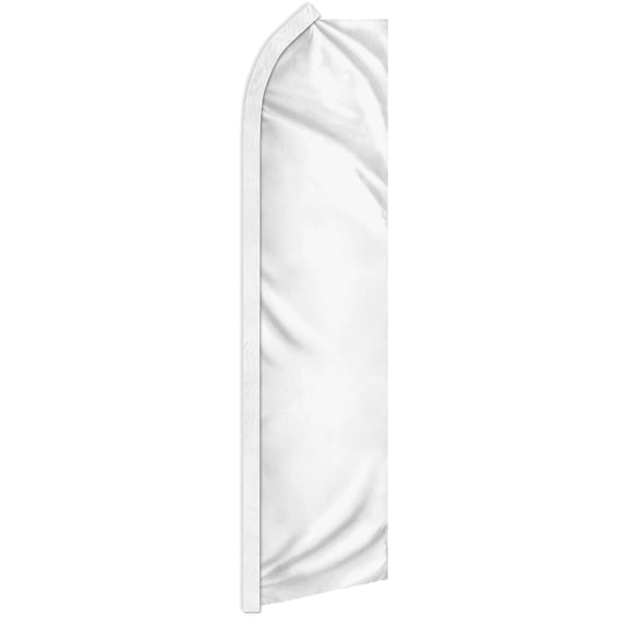 White Solid Color Super Flag