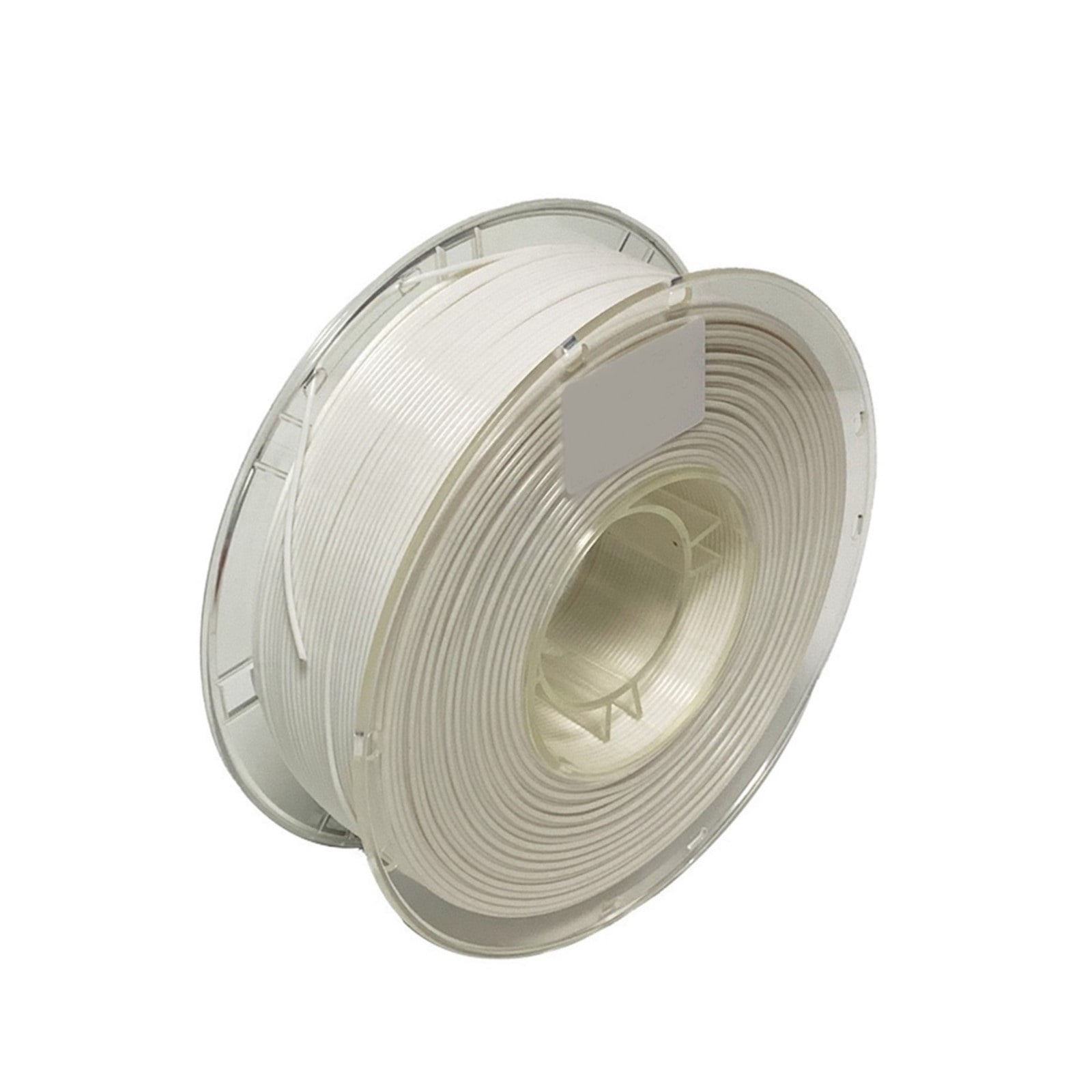 White Solid Colorful 3D Printer Filament, Neatly Wound, Dimensional Accuracy 1.75mm +/- 0.02mm, Easy-to-Print, PLA, 1KG