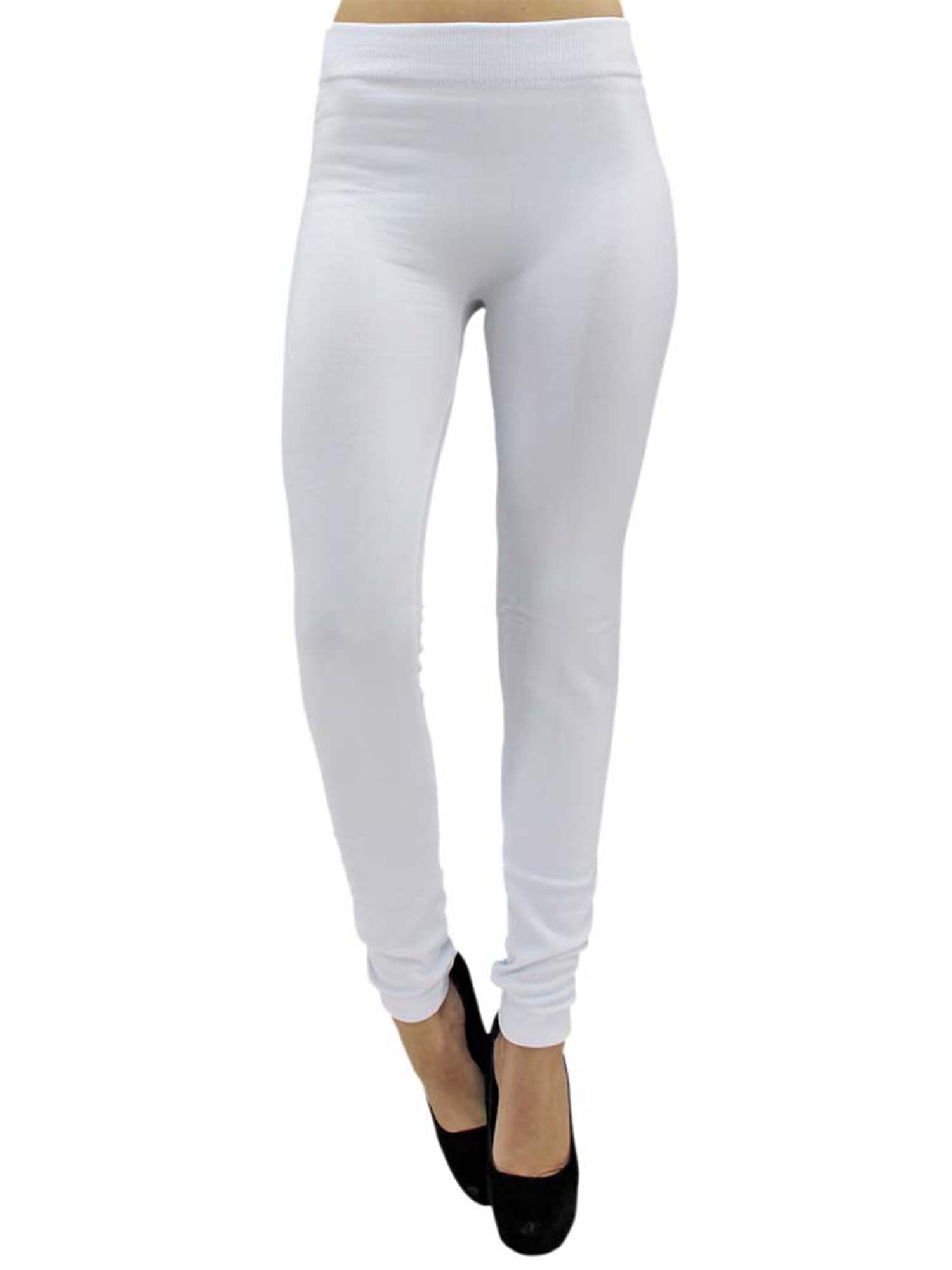 White 2024 lined leggings