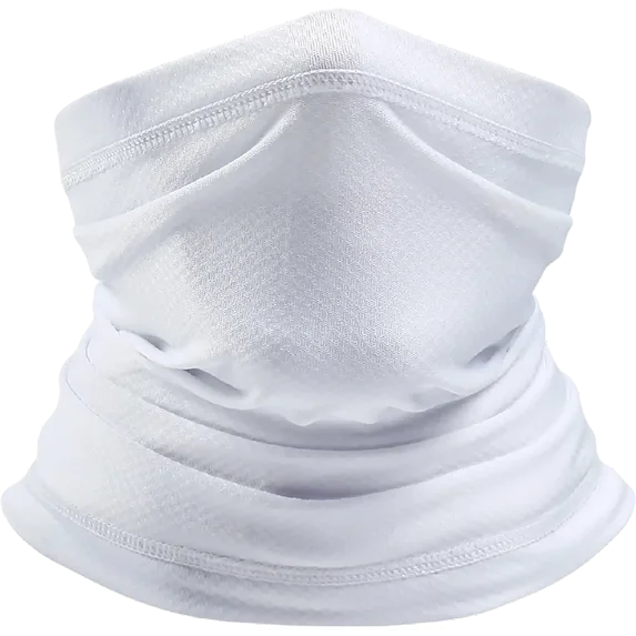 White Solid Tube Headband - Single Piece
