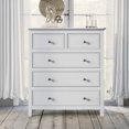 thumbnail image 1 of White Solid Wood Full Bedroom Set with Bed, 2 Nightstands, Dresser & Chest - Complete Furniture Suite for Timeless Design & Storage Solutions, 1 of 9