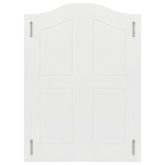 White Solid Wood Interior Swinging Door 36" W x 42" H, Self-Closing Double-Action Saloon Doors with Hinges Hardware Entrance Partition for Cafe Stairs Hallway Kitchen Bar