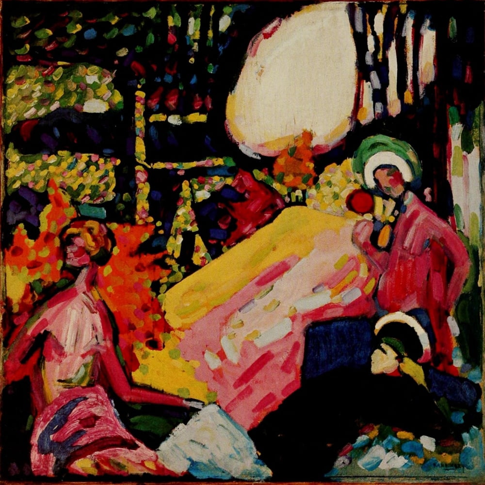 White Sound 1908 Canvas Art - Wassily Kandinsky (18 x 24)