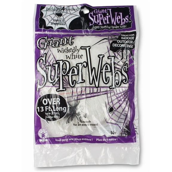 White Spider Web Decorations