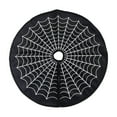 thumbnail image 1 of White Spiderweb Halloween Tree Skirt Decoration, Spooky Web Tree Apron, Festive Base Cover for Indoor Party, Creepy Atmosphere Tree Mat, 1 of 4