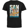 thumbnail image 1 of White Splash San Francisco California Mens T Shirt Black SM, 1 of 1