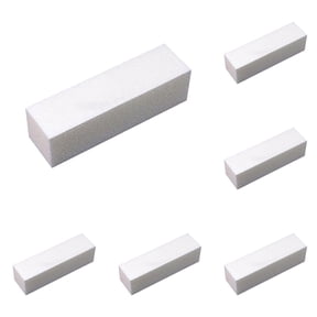 White Sponge Cubes 5PCS, Souew High Density Four-Sided Nail Art Sponge Block, Spring Craft Supply for Buffering & Cleaning, Shockproof Packaging Filler, Multi-Use