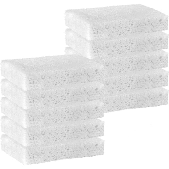 White Sponges Kitchen 10 Pack Natural Compressed Cellulose Sponges for Dishes Non Scratch for Household Cookware Bathroom Cars Soft Super Absorbent Reusable