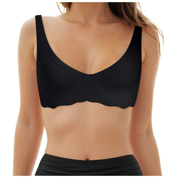 White Sports Bras for Women Racerback Breathable Anti-Sagging Sports Bra for Women Plus Size Wireless Bras with Cooling Lift-Up Air Tech Mesh High Support