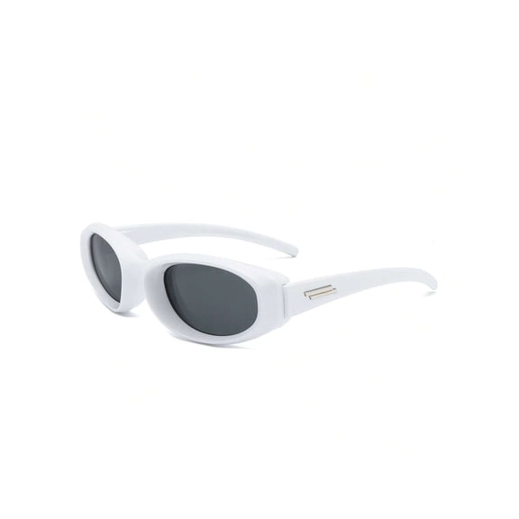 White Sports Sunglasses - Clear Lens UV Protection Outdoor Casual Eyewear