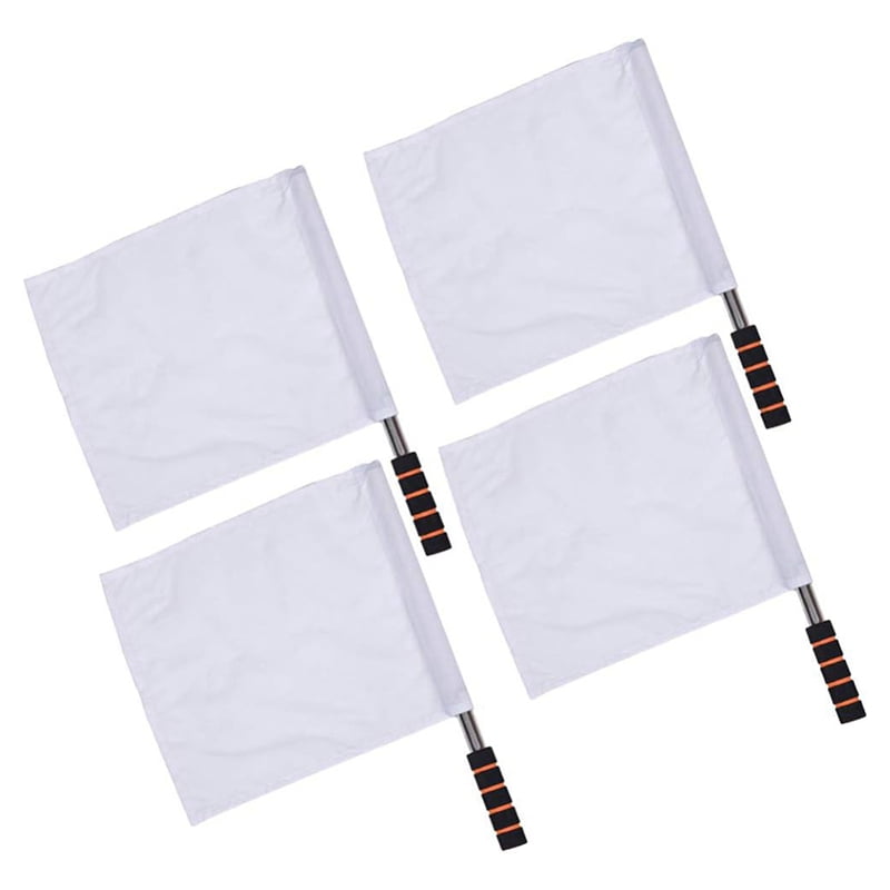 White Sports referee flag 4PCS track and field event referee flag