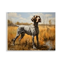 Stupell Industries White Spotted Bird Dog Wall Plaque Art, design by Creative Studio, 11 x 14