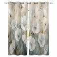 thumbnail image 1 of White Spring Floral Blackout Curtains 84 Inches Long for Bedroom, Modern Oil Painting Farmhouse Thermal Insulated Room Darkening Black Out Window Curtain Panels Grommet Drapes for Living Room, 1 of 8