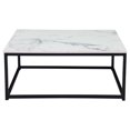 thumbnail image 1 of White Square Coffee Table For Kitchen, Restaurant, Bedroom, Living Room And Many Other Occasions, 1 of 8