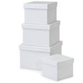 thumbnail image 1 of White Square Nested Boxes - 4 Piece Set - 2 Sets (NHB4WH), 1 of 1